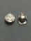 Lot of Two Sterling Silver Charms, One Cowboy Hat & One Military Hat