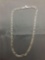 Figaro Link 5mm Wide 18in Long Sterling Silver Chain