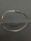 Herringbone Link 1.5mm Wide 7in Long Signed Designer Sterling Silver Bracelet