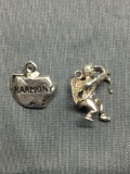 Lot of Two Sterling Silver Charms, One Cupid & One Harmony Rock