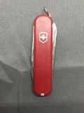 Real Swiss Army Designer 3in Long Stainless Steel Pocket Knife