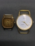 Lot of Two Gold-Tone Loose No Bracelet Stainless Steel Watches, One Le Baron Designer & One Casio