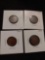 Indian head penny lot of 4