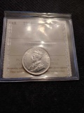 1919 Canadian Au 50 quarter silver