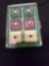 Vintage Red, White, Green LAKE TAHOE Dice 6 Count