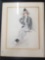 Vintage 1920 Hand Drawn Framed Photo