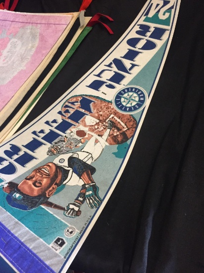 Vintage Ken Griffey Junior #24 Seattle Mariners MLB Pennant from Collection