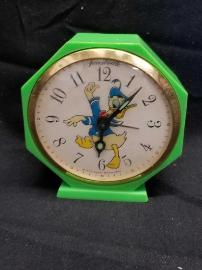 Vintage Forestvill Walt Disney Productions DONALD DUCK Alarm Clock