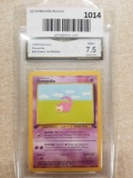 GMA Graded 1999 Pokemon Fossil 1st Edition SLOWPOKE Trading Card - NM+ 7.5