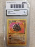 GMA Graded 1999 Pokemon Fossil 1st Edition GOLEM Trading Card - NM 7