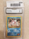 GMA Graded 2000 Pokemon Gym Heroes MISTY'S GOLDEEN Trading Card - MINT 9