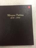 Dansco Morgan Silver Dollar Collector Book (1878-1890) with 23 Coins from Estate