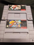 2 Count lot of Vintage SNES Super Nintendo Video Games