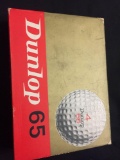 Vintage One Dozen Dunlop 65 Large Size Golf Balls in Original Packaging