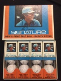 Vintage One Dozen Lee Trevine Signature New 2-Piece Golf Balls in Original Packaging