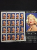 Legends of Hollywood MARILYN MONROE 20 Stamps USA 32