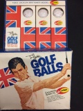 Vintage One Dozen AjAY Tony Jacklin Gold Balls in Original Packaging