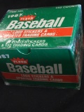 Factory Sealed Box 1987 Fleer Baseball Logo Stickers & Updated Trading Cards