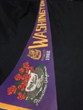 Vintage Washington Huskies 1982 Rose Bowl Pasadena, California Felt Pennant from Collection