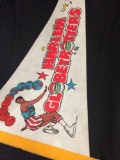 Vintage Harlem Globetrotters Felt Pennant from Collection