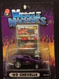 Funline MUSCLE MACHINES '69 CHEVELLE CO2-05 Die Cast Adult Collectible 1:64 Scale NEW IN BOX