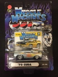 Funline MUSCLE MACHINES '70 CUDA 01-86 Die Cast Adult Collectible 1:64 Scale NEW IN BOX