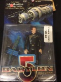 WB Toys CAPTAIN JOHN SHERIDAN IN EARTHFORCE UNIFORM with Babylon 5 space station BABYLON 5 Earth