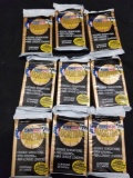 9 Count Lot Factory Sealed Fleer '92-93 Basketball Card Packs 32 Cards Each