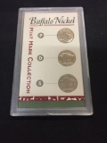 Buffalo Nickel Mint Mark Collection with COA