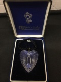 Beautiful Waterford Crtsyal Heart Necklace