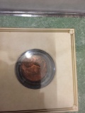 The American Historic Society US Mint Error Off Center Penny with Coa