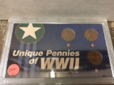 Unique Pennies of WWII Shellcase Copper Pennies