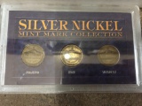 Silver Nickel Mint Mark Collection