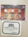 Twentieth Century Nickel and Dime Collection with COA