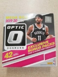 Open Box with Cards of Optic Donruss 2019-20 Basketball Cards Panini