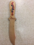 Cool Wooden Carved Knife NORGE