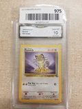 GMA Graded 1999 Pokemon Jungle MEOWTH Trading Card - GEM MINT 10