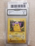 GMA Graded 1999 Pokemon Base Set Unlimited PIKACHU Trading Card - EX-NM 6