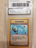 GMA Graded 1999 Pokemon Fossil 1st Edition ENERGY SEARCH Trading Card - NM-MT 8