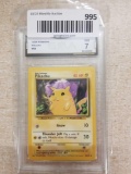 GMA Graded 1999 Pokemon Base Set PIKACHU Trading Card - NM 7