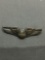 Detailed Sterling Silver 50mm Long 13mm Tall Aviation Wings Pin