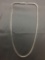 SGW Designer Square Rope Link 5mm Wide 30in Long Sterling Silver Necklace