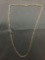 Tri-Tone Triple Braided 3mm Wide 24in Long Italian Made Sterling Silver Chain