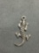 GS Designer High Polished Detailed 25mm Long 12mm Wide Sterling Silver Gecko Pendant