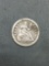 1851 United States Seated Liberty Silver Dime - 90% Silver Coin