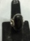 Thai Opal & Black Onyx Sterling Silver Cocktail Ring Size 7