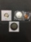 4 Count Lot of Foreign World Coins - Silver? from Estate Collection