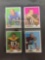 4 Card Lot of 1969 Topps Football Cards from Complete Set Break