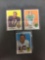 3 Card Lot of 1969 Topps Football Cards from Complete Set Break