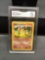 GMA Graded 2000 Pokemon Gym Heroes BLAINE'S CHARMANDER Trading Card - NM+ 7.5